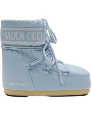 Moon Boot Icon Low Stiefel Aus Nylon - Blau