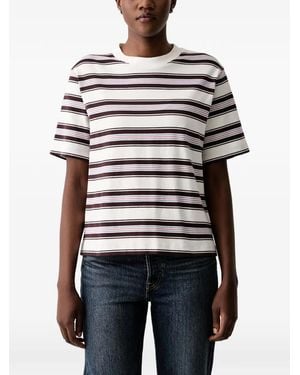 Marc O' Polo Striped Short-Sleeve T-Shirt - White