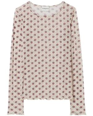 Claudie Pierlot Floral-Print T-Shirt - White