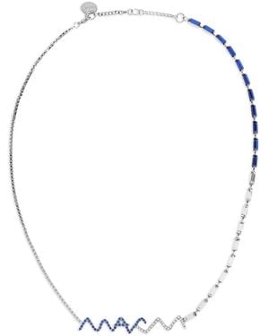 Marni Sapphire-Wave Necklace - White