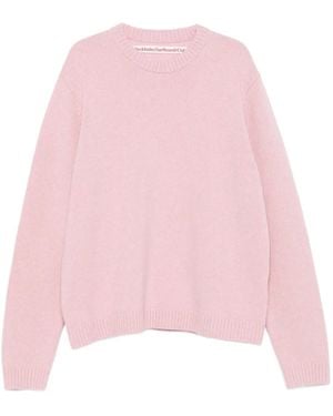 Stockholm Surfboard Club Crew-Neck Wool Jumper - Pink