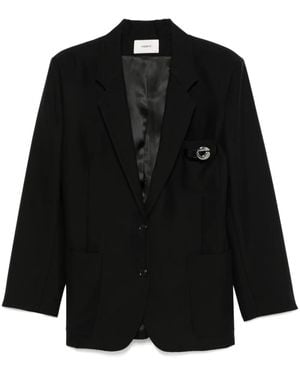 Coperni Belted Poket Tailored Blazer - Black