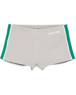 Miu Miu Shorts Con Bordo A Contrasto - Multicolore