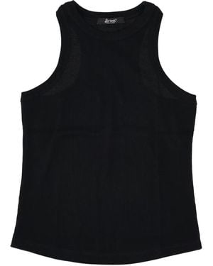 LA ROSE Ribbed Tank Top - Black