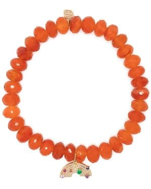 Sydney Evan 14Kt Charm Carnelian Bracelet - Orange