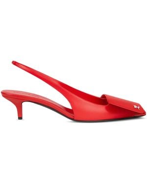 Courreges Slingback-Pumps - Rot