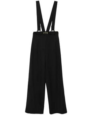MITILIANE COUTURE Detachable-Suspender Trousers - Black