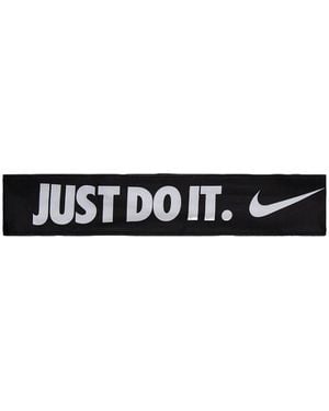 Nike Slogan-Print Headband - White