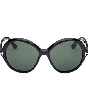 Tom Ford Round-Frame Sunglasses - Green