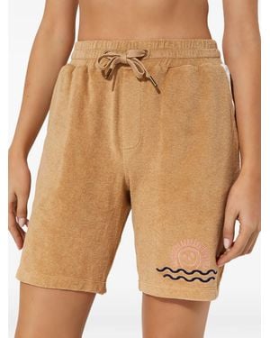 SER.O.YA Drawstring-Fastening Shorts - Natural