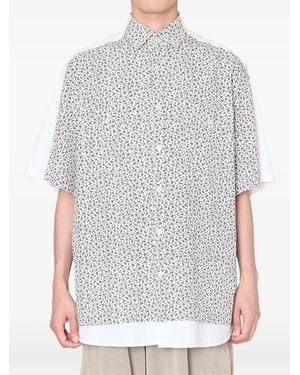 Kolor Floral-Print Shirt - Grey