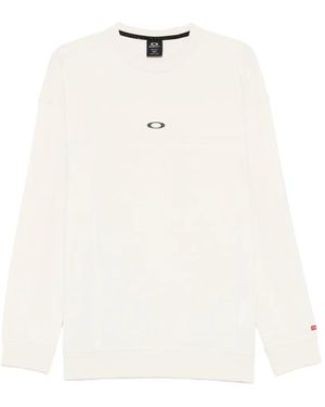 Oakley Logo-Detail Crew-Neck Sweatshirt - White
