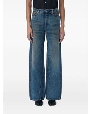 Our Legacy Five-Pocket Wide-Leg Jeans - Blue