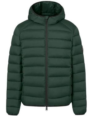 Ecoalf Hooded Quilted Jacket - Green