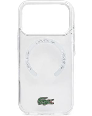 Lacoste Logo-Plaque Iphone 17 Pro Case - White