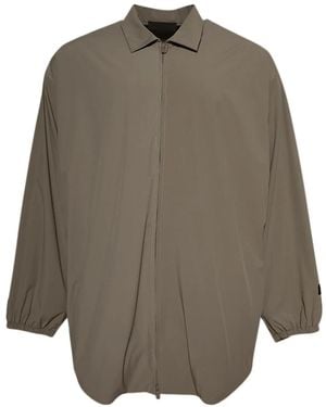 Fear Of God Logo-Patch Shirt - Gray