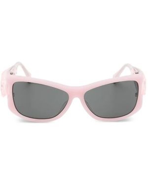 YVMIN Hair-Clip Rectangle-Frame Sunglasses - Grey
