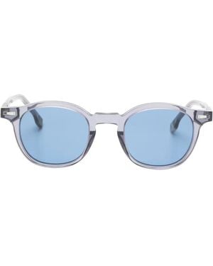 Kyme Quill Round-Frame Sunglasses - Blue