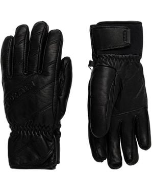 Sportalm Gants Matelassés Katlen À Logo Embossé - Black