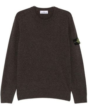 Stone Island Logo-Patch Jumper - Black