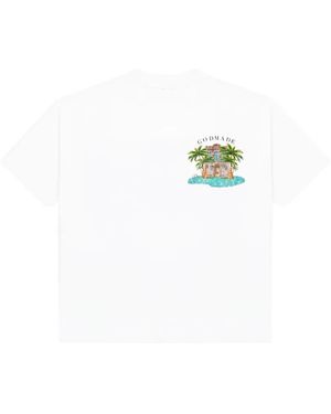 GODMADE Chateau Graphic-Print T-Shirt - White