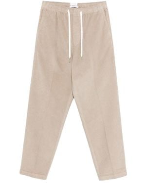 Cellar Door Drawstring-Waist Corduroy Trousers - White