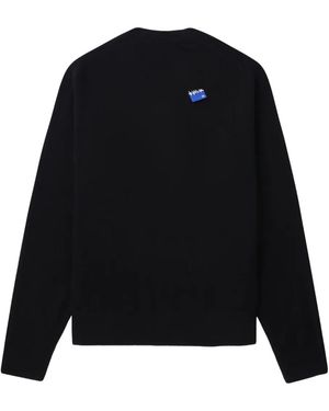 Adererror Sig; Bl Tag Logo-Plaque Buttoned Cardigan - Black