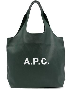 A.P.C. Borsa Tote - Verde