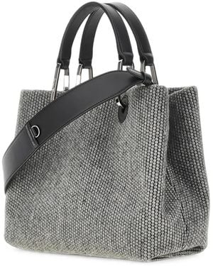 Emporio Armani Logo-Patch Tote Bag - Grey
