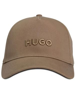 HUGO Jude Embroidered Cap - Brown