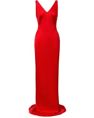 Il Volo Lavina V-Neck Maxi Dress - Red