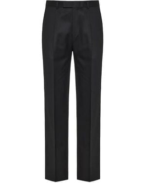 ZEGNA Pressed-Crease Tailored Pants - Black