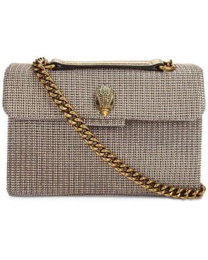 Kurt Geiger Mini Kensington Houndstooth Tote Bag - Grey