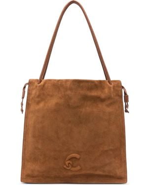 Coccinelle Dulse スエード ハンドバッグ L - ブラウン