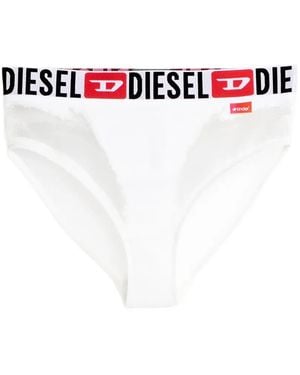 DIESEL Bragas Con Logo En La Cinturilla - Blanco