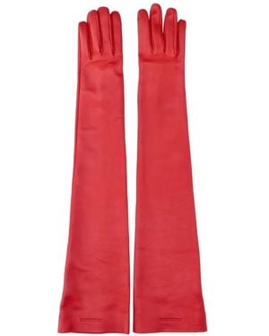 Balenciaga Long Gloves - Red