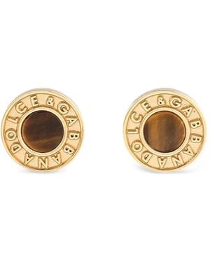 Dolce & Gabbana ロゴ ピアス - メタリック