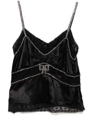 LoveShackFancy Top Laticia - Nero