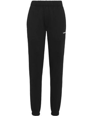 Philipp Plein Logo-Print Skinny Track Trousers - Black