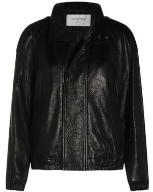 Saint Laurent Lederjacke - Schwarz
