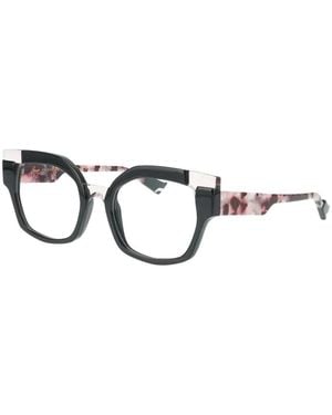 Face A Face Boccachance Geometric-Frame Glasses - White
