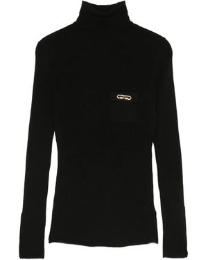 Elisabetta Franchi タートルネック セーター - ブラック