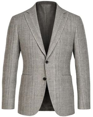 Sartorio Napoli Prince Of Wales Sport Blazer - Grey