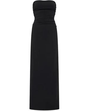 St. Agni Robe-Bustier À Fronces - Black