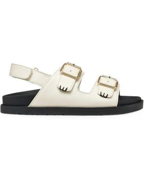 Geox Buckle-Fastening Slingback Sandals - White