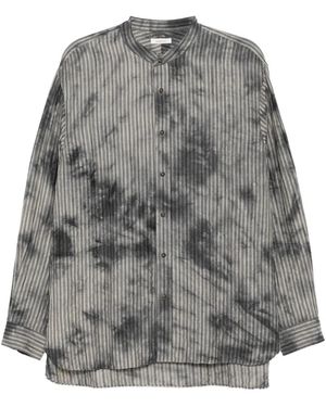 CALMLENCE Striped Shirt - Grey