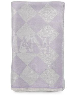 Emporio Armani Sciarpa Con Motivo A Rombi - Grigio