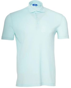 Kiton Kurzärmeliges Posi Poloshirt - Blau