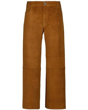 Stouls Lilou Suede Trousers - Brown