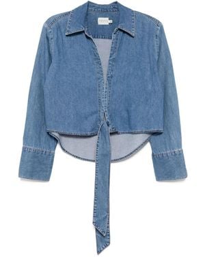 Alice + Olivia Haut Hannon Chambray - Bleu